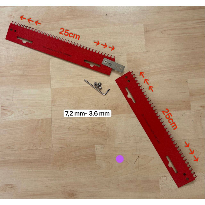 Anschlagkamm Set für 7,2mm und 3,6mm Strickmaschinen