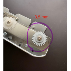 6er Set Zahnrädchen für Strickmaschinen 3,5mm Metall