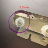 6er Set Zahnrädchen für Strickmaschinen 3,5mm Metall
