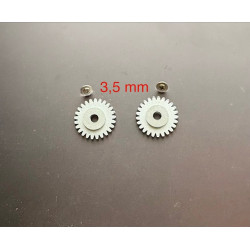 6er Set Zahnrädchen für Strickmaschinen 3,5mm Metall