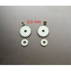 6er Set Zahnrädchen für Strickmaschinen 3,5mm Metall