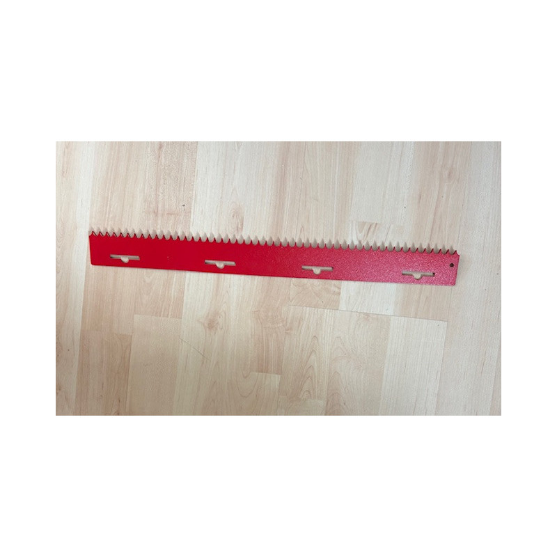 Anschlagkamm Metall Rot 45cm