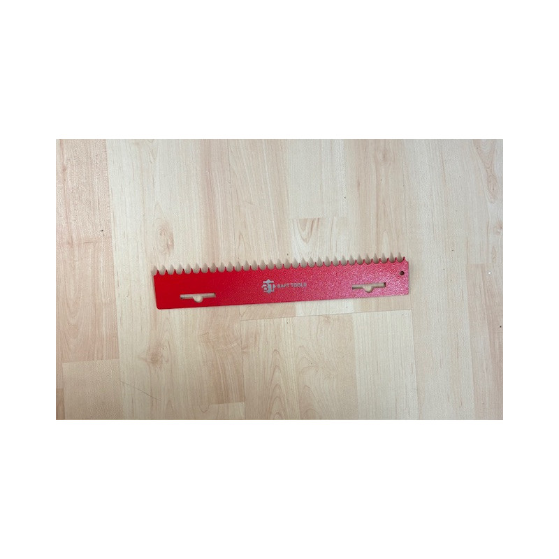 Anschlagkamm Metall Rot 28cm